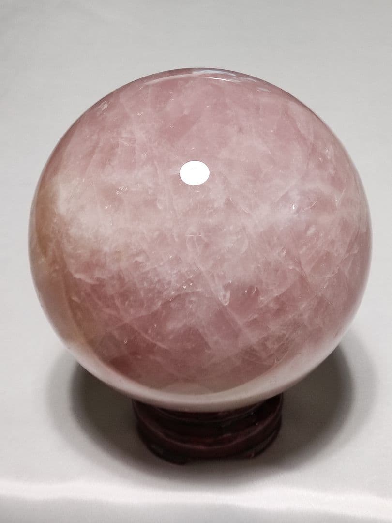 パワーストーン　天然石　ローズクォーツ　丸玉　直径10cm　No.375