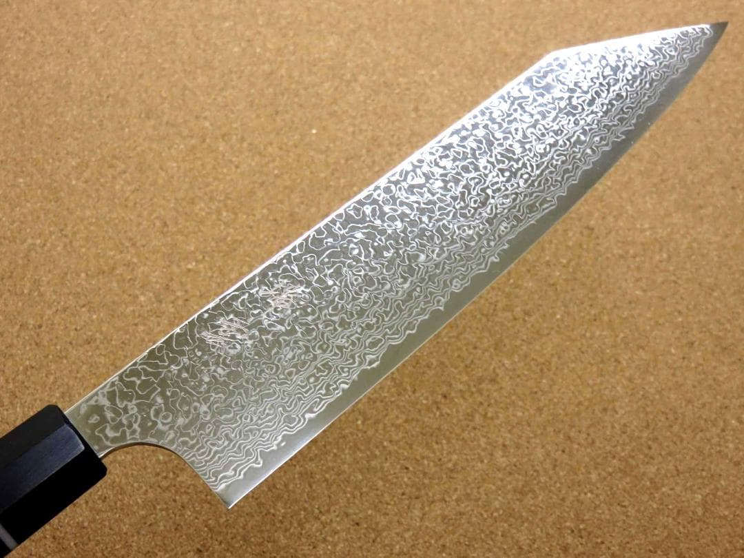 牛刀 210mm 瑞雲 関の刃物 ダマスカス63層 SPG2 両刃 洋包丁 桐箱