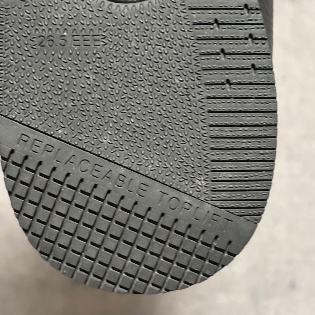 未使用級　リーガルウォーカー　レザースニーカー　シボ革　ブラック　高級　2134