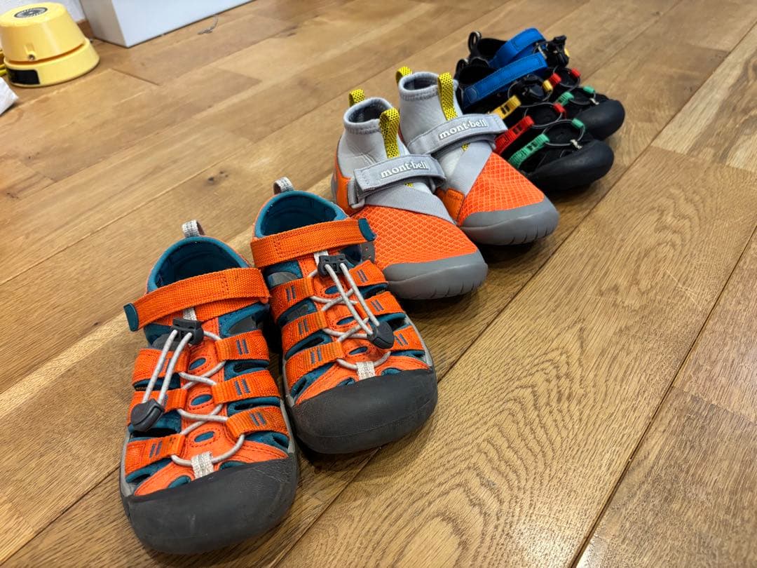 mont-bellウォーターシューズ　ラッシュガード＆keen サンダルセット☆