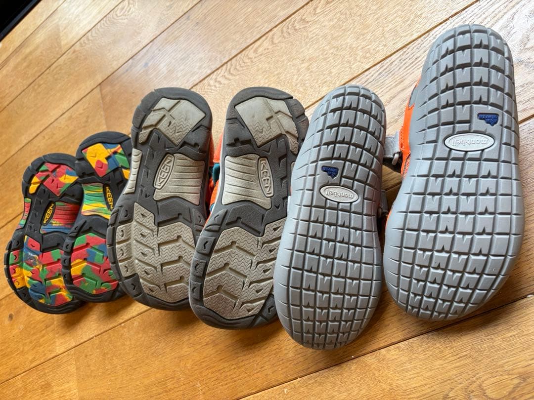 mont-bellウォーターシューズ　ラッシュガード＆keen サンダルセット☆
