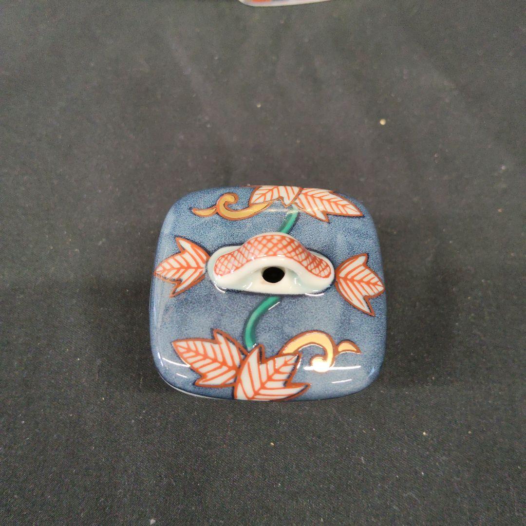 お値下げ 林九郎 金彩色絵 錦牡丹流水文様 水差