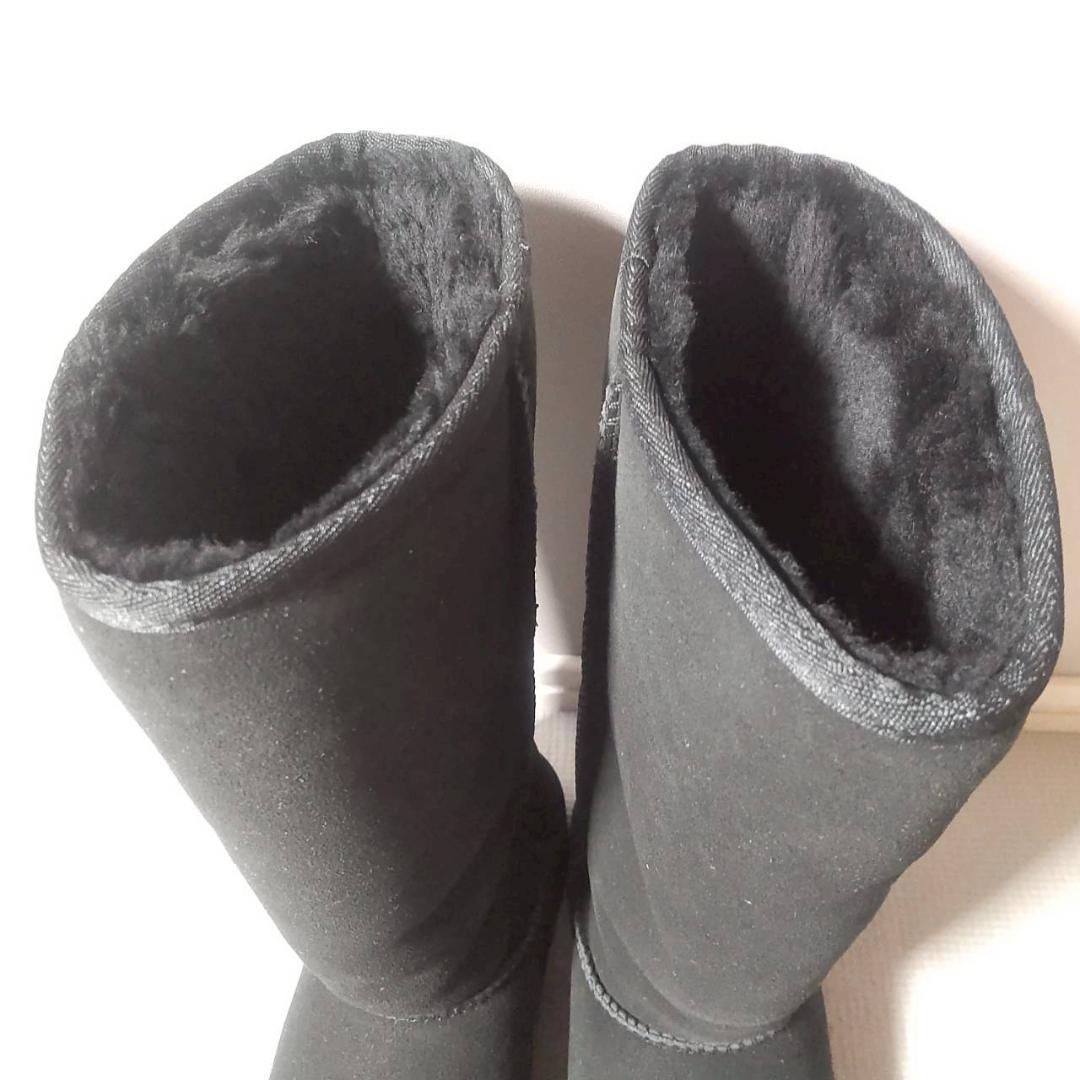 未使用級 UGG CLASSIC TALL ムートンブーツ 黒 ブラック 秋冬