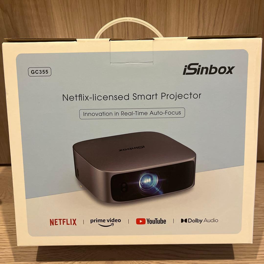iSinboxプロジェクター Netflix公式ライセンス 超短焦点Dolby