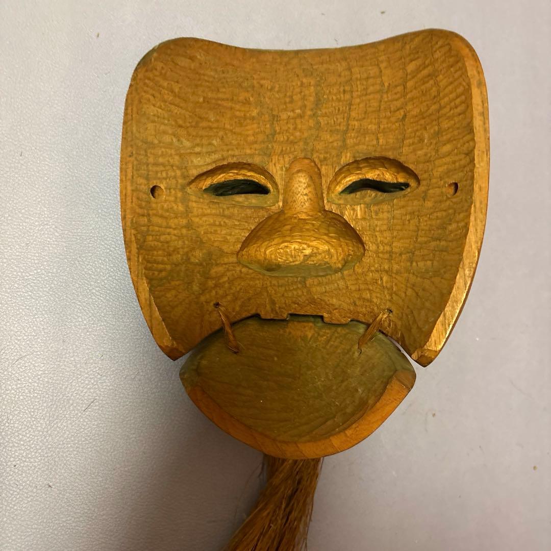 木彫り　能面
