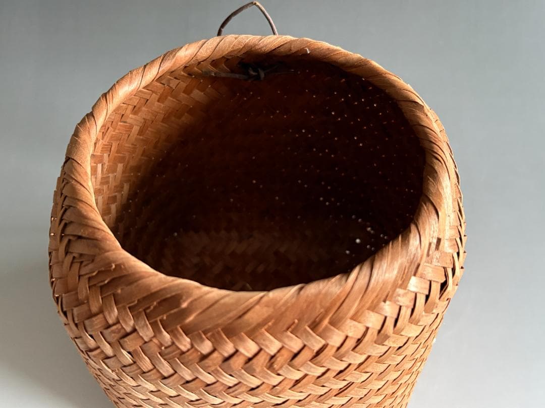 堀内宗完　兼中斎好　一位籠花入　茶道具　表千家