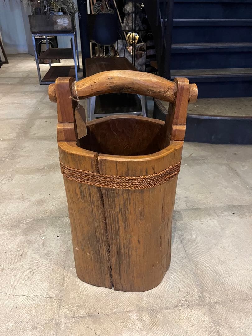 木桶　傘立て　古道具
