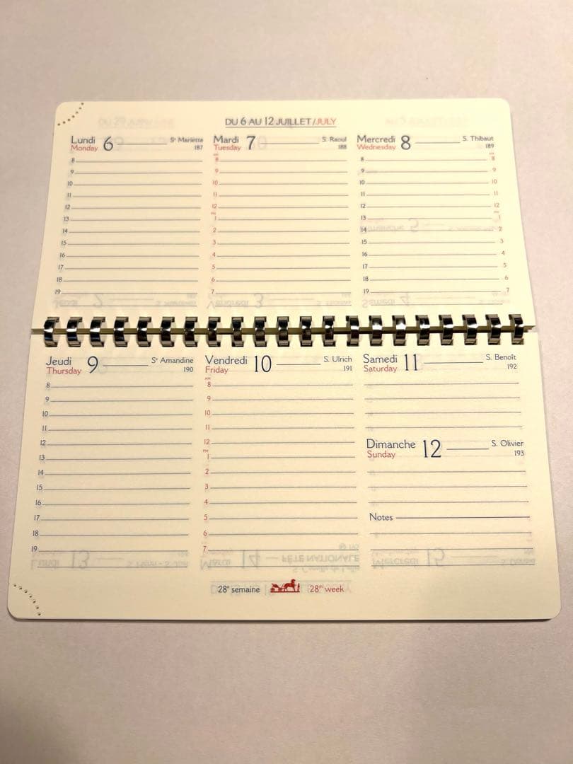 HERMES 2026 カレンダー レフィル　《ヴィジョン》