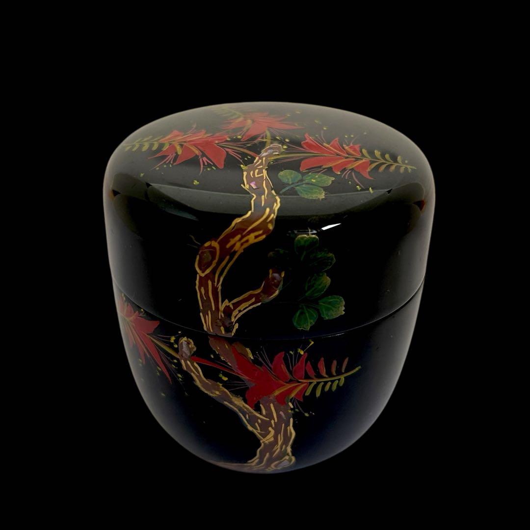 【茶道具】琉球塗 螺鈿茶器 松田勲作 漆器 漆芸 美術品 伝統工芸 共箱 箱書