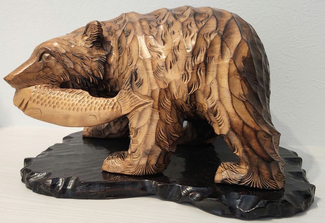 1971年物 登別 木彫り熊 昭和レトロ ヴィンテージ