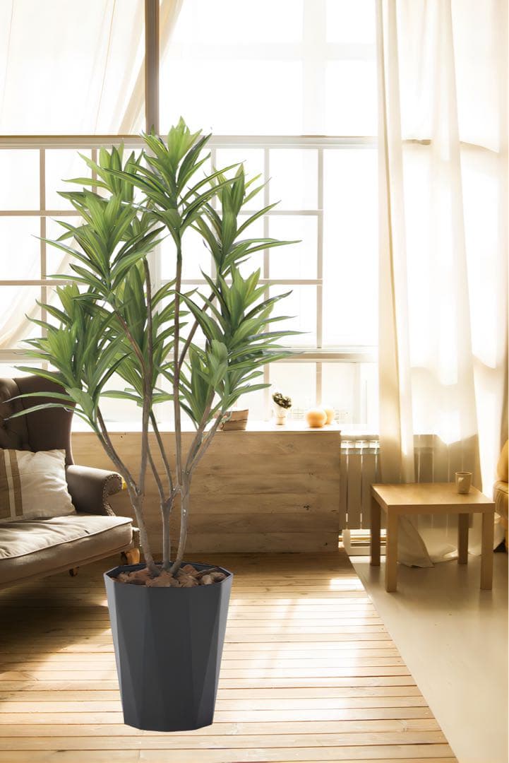 光触媒　人工観葉植物　フェイクグリーン　フレッシュドラセナ1.2m