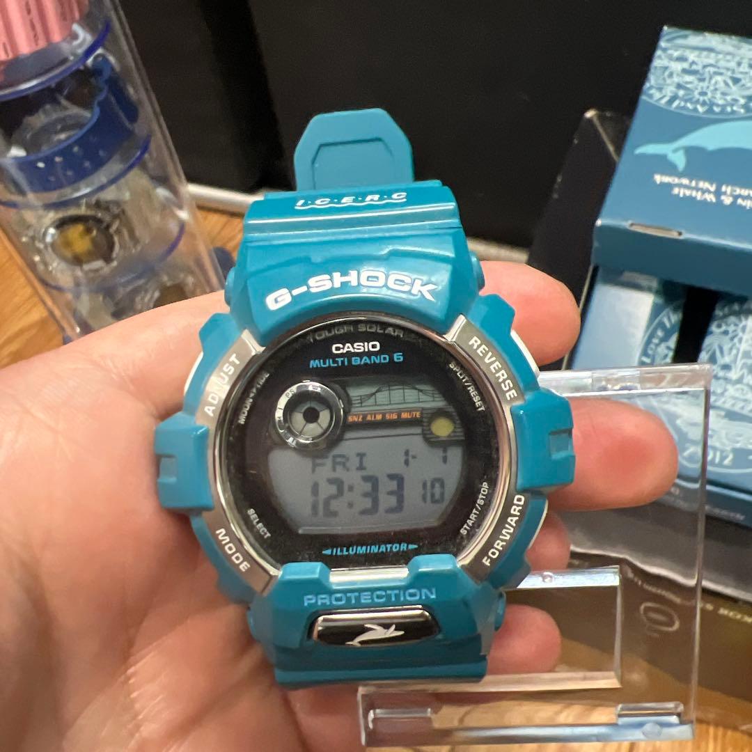 イルクジCASIO G-SHOCK ソーラー充電 青