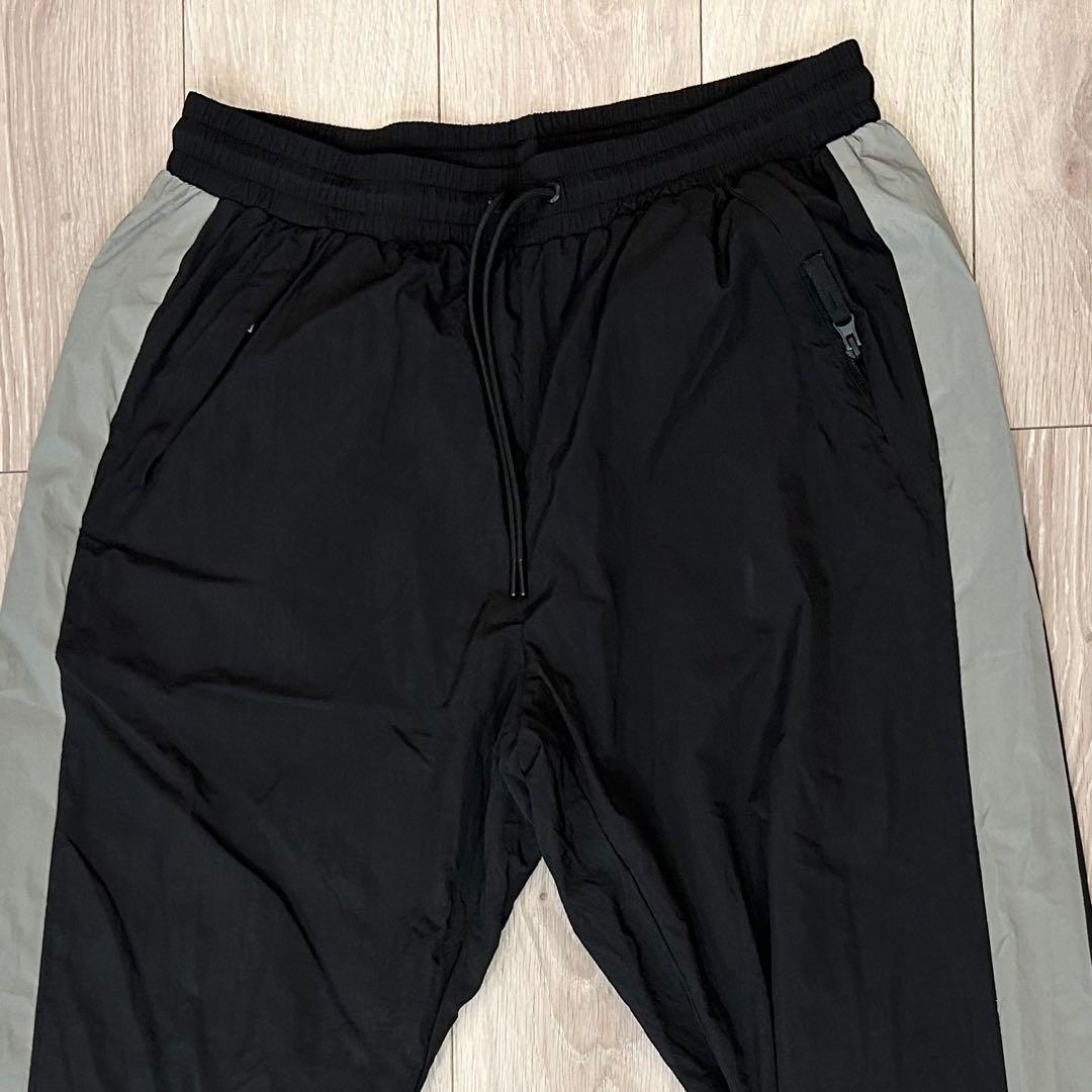 PRO CLUB プロクラブ ナイロンパンツ トラックパンツ XL 黒 ライン