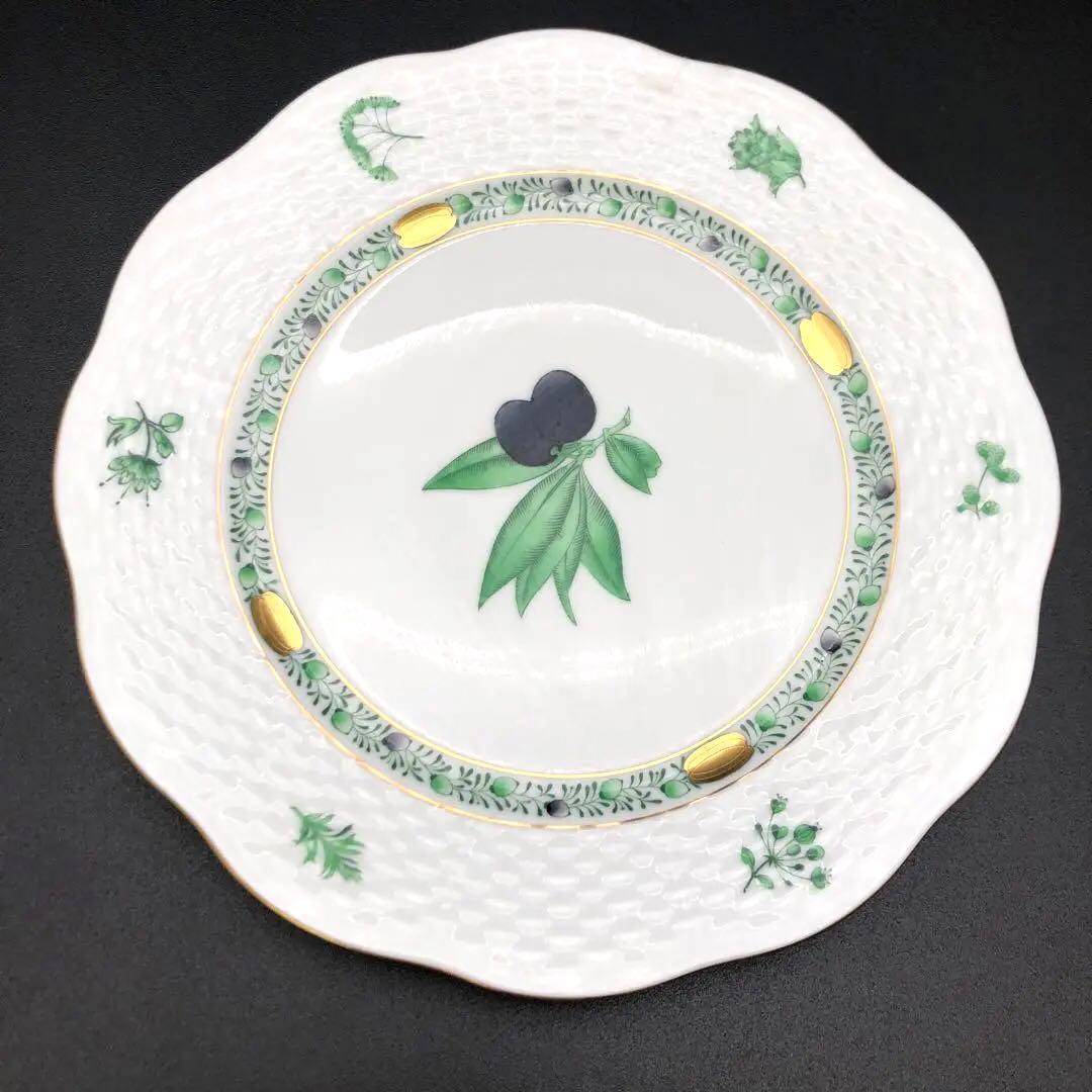 R【未使用品】HEREND ヘレンド 洋食器 ウィーンの薔薇　プレートセット