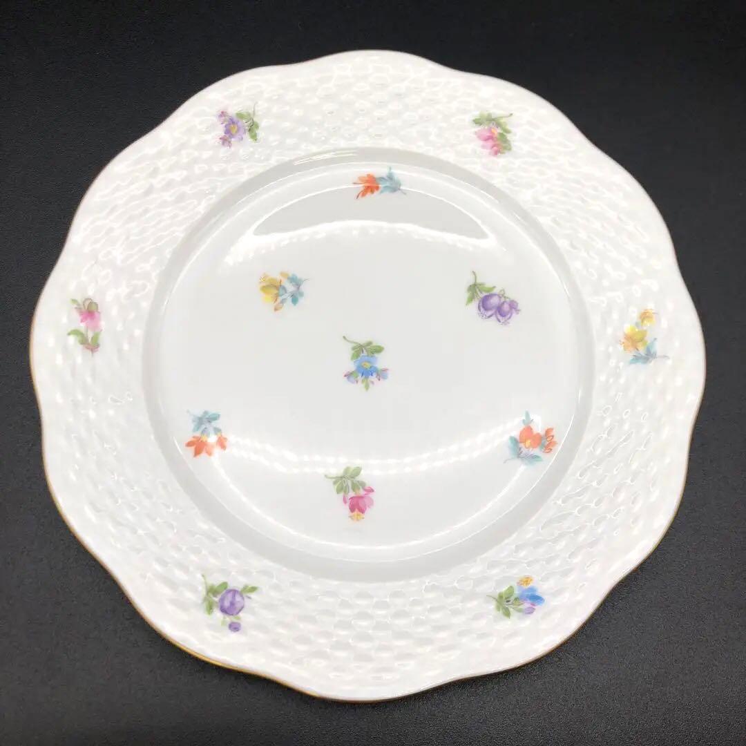 R【未使用品】HEREND ヘレンド 洋食器 ウィーンの薔薇　プレートセット
