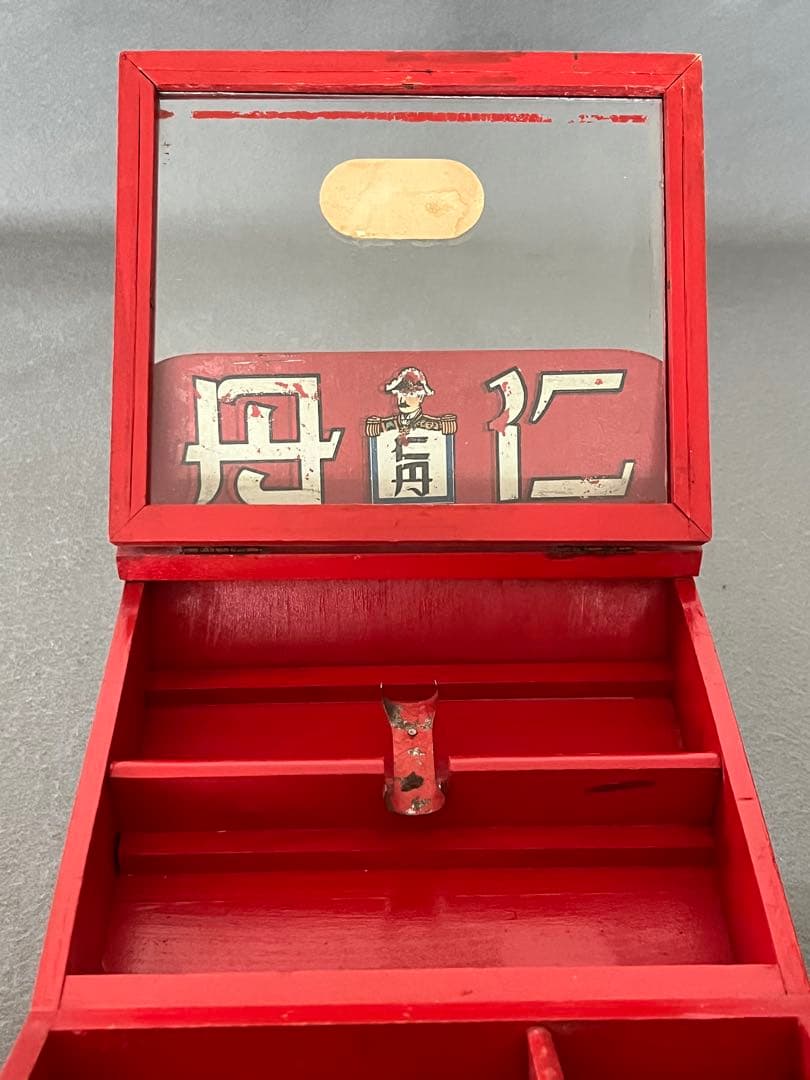 仁丹マッチ　店舗用　ショーケース　戦前　昭和レトロ