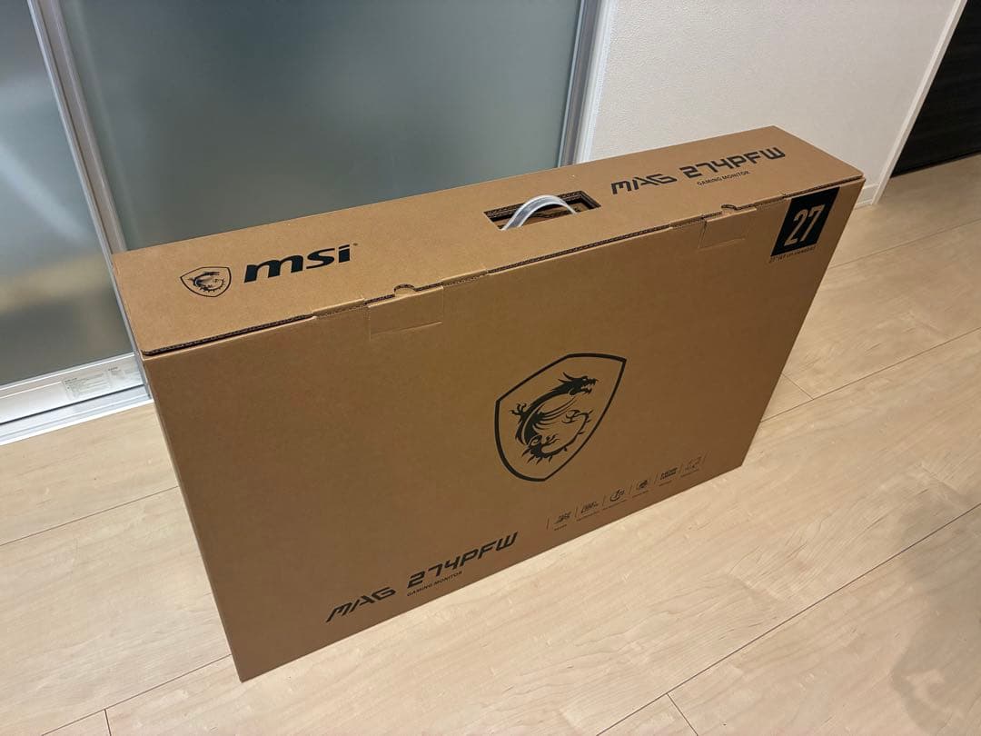 【値下・未使用】MSIゲーミングモニターMAG274PFW 27インチ ホワイト