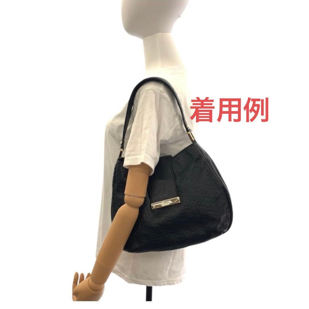 GUCCI/グッチシマ セミショルダーバッグ/美品/国内百貨店購入