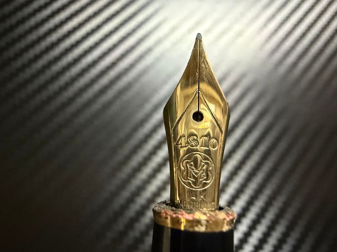 エボナイト芯 モンブラン 144 ボルドー 全金 F 細字 万年筆