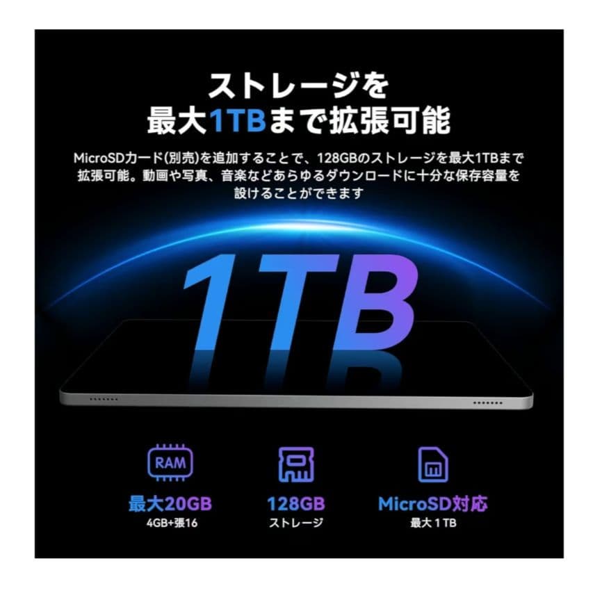 ★新品 ケース Android16 タブレット　20GB+128GB+1TB拡張