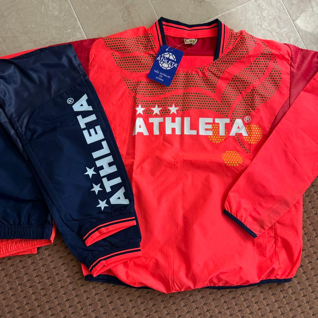新品10,450円★ATHLETA ピステ ジャージ 上下セットサッカー M