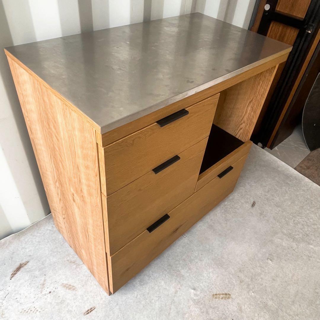 取付無料！ウニコ ADDAY アディ 北欧風ナチュラルキッチンカウンター✨