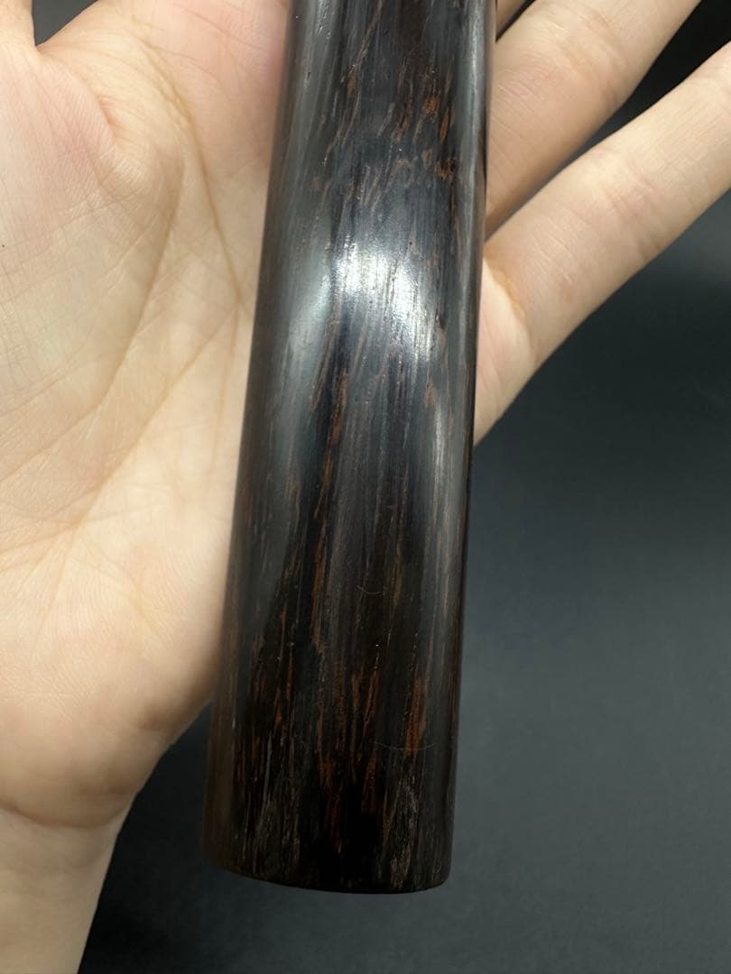 キセル入れ　黒珊瑚？　骨董　古美術