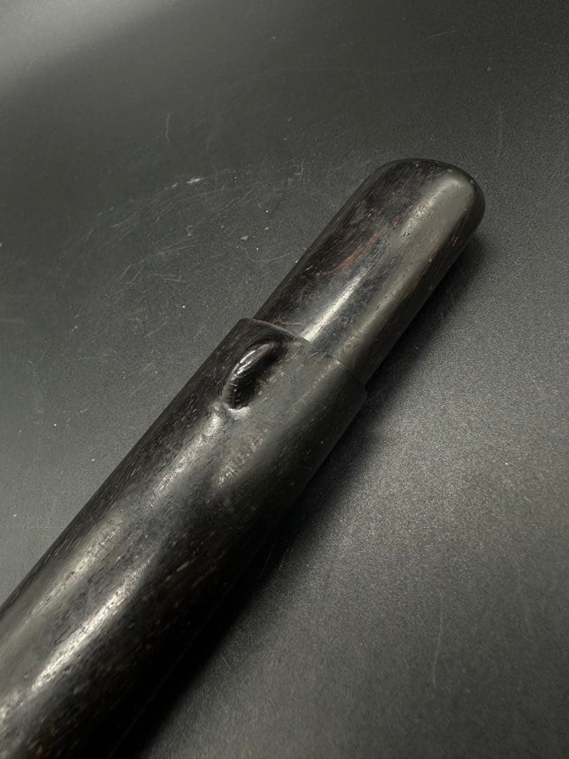 キセル入れ　黒珊瑚？　骨董　古美術