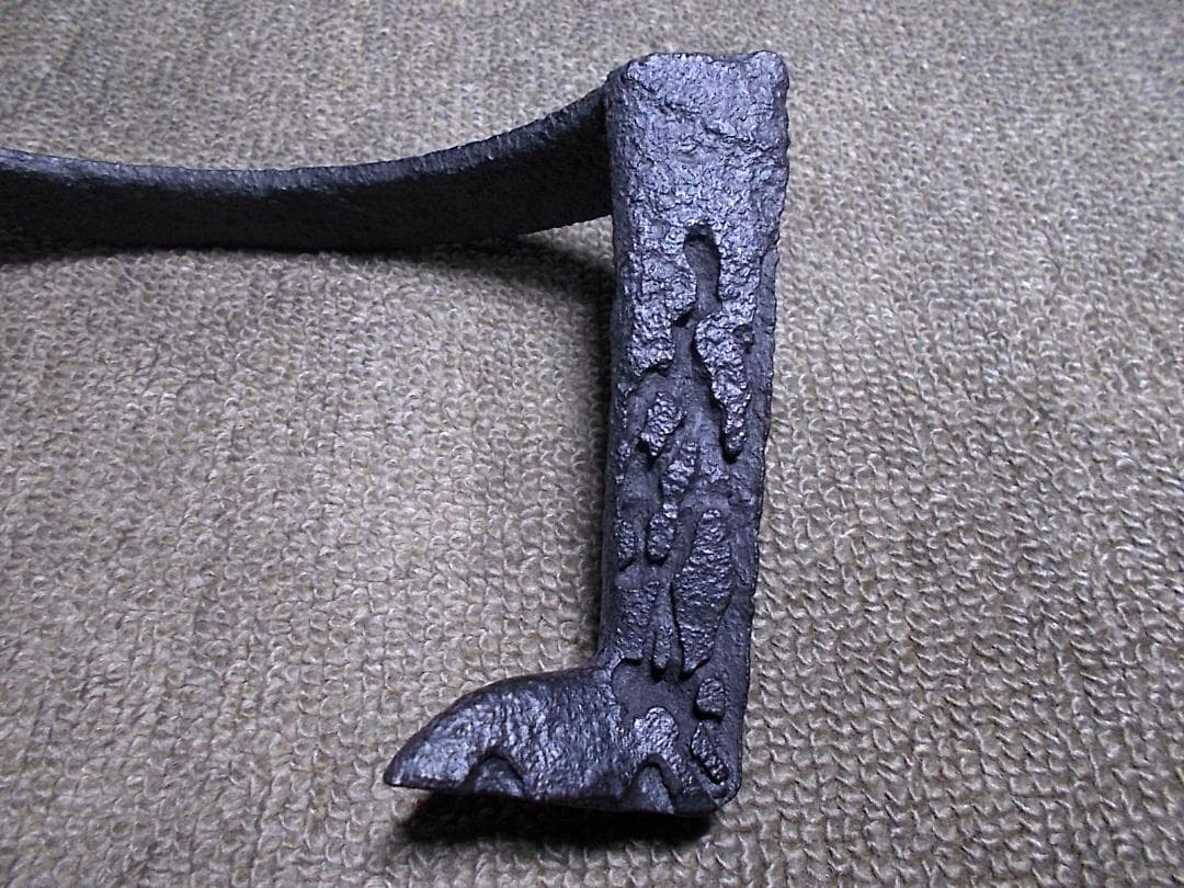 茶道具 風炉釜セット 茶釜 釜環 未使用五徳 重厚唐銅面取風炉 送料込み