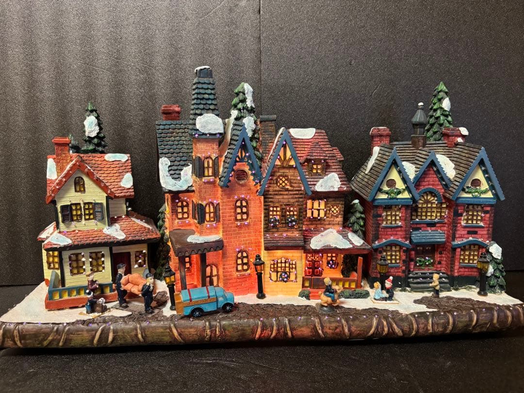 51cmクリスマスビレッジ ハウスライト イルミネーション ジオラマタウン
