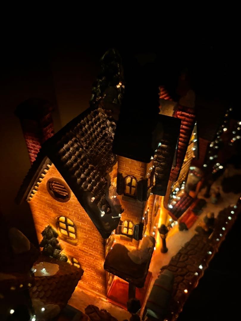 51cmクリスマスビレッジ ハウスライト イルミネーション ジオラマタウン