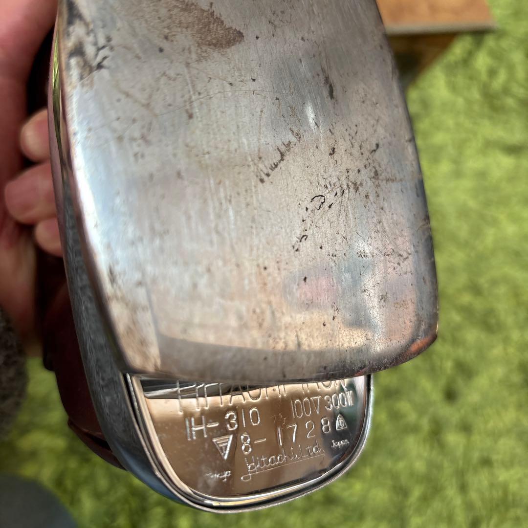 レトロ　HITACHI 300W アイロン 木箱付き