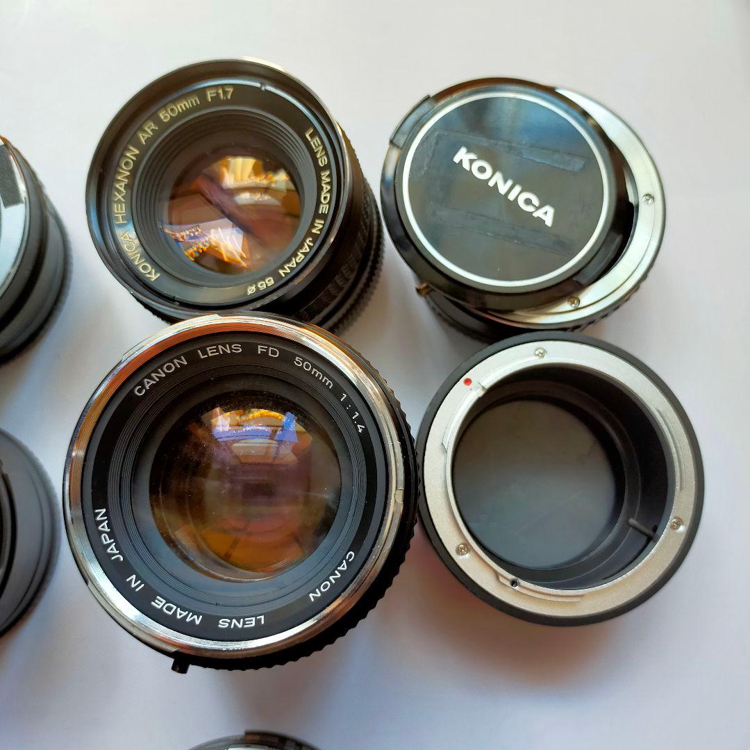 NEX Eマウントレンズ12本(改造レンズ5本,マウントアダプター+レンズ7本)