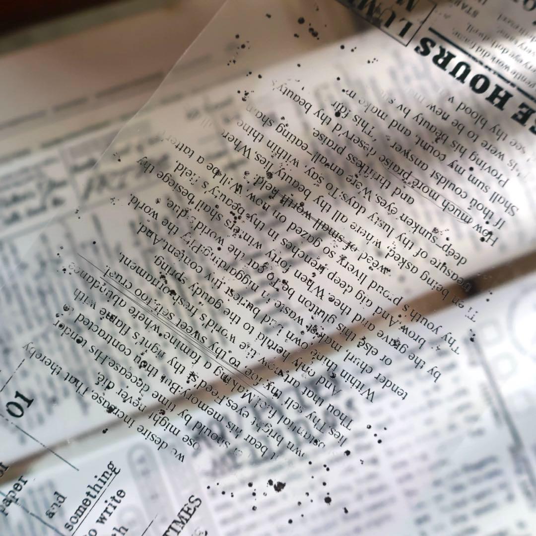 ⭐️SALE⭐️ 壹洱原创《文字幻想》海外マスキングテープ　マステ 【2357】