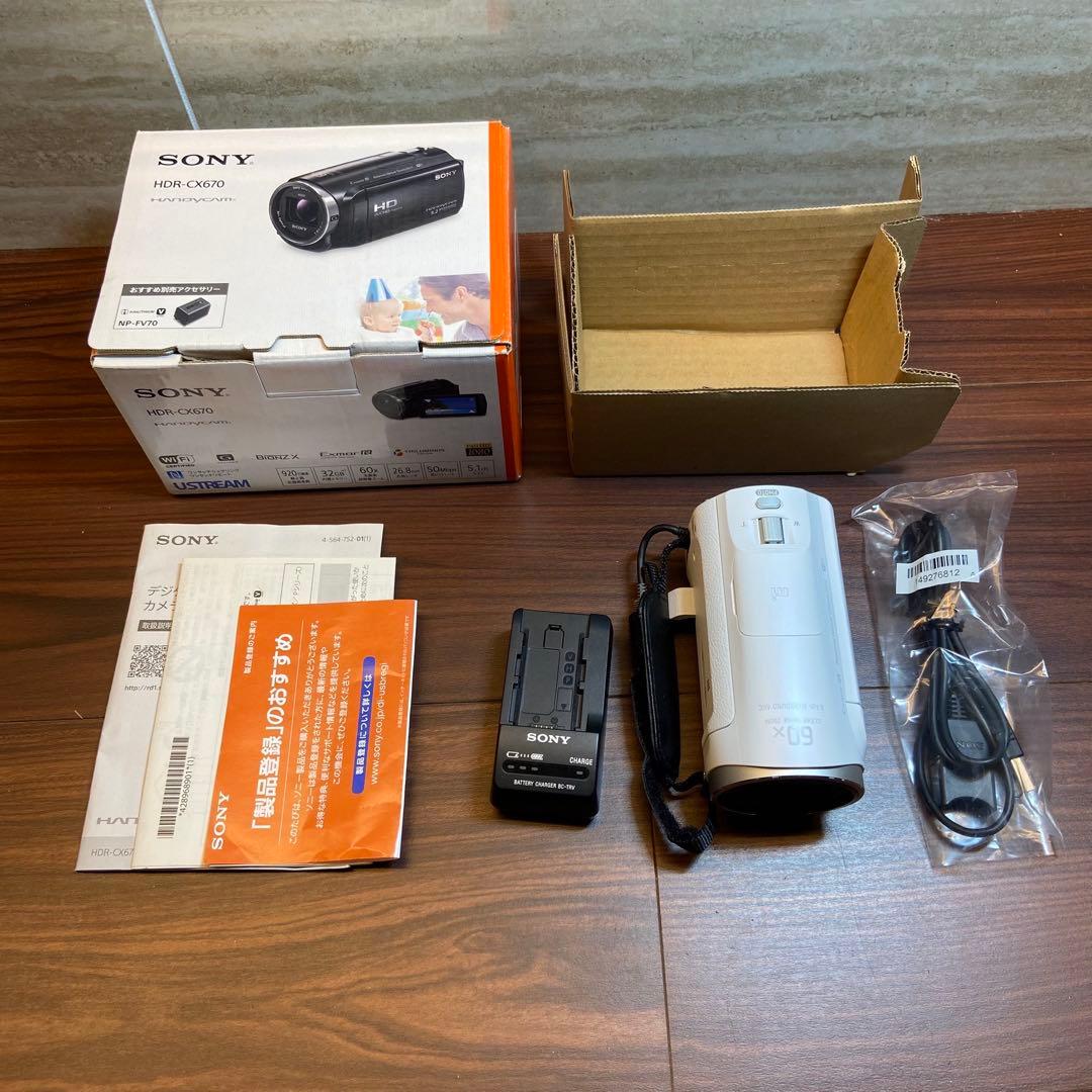 SONY HDR-CX670 ビデオカメラ ほぼ新品 4649
