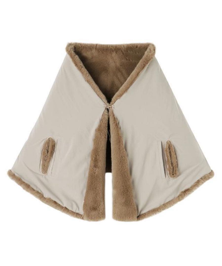 【未使用！】JENNE リッチボリュームファーケープ