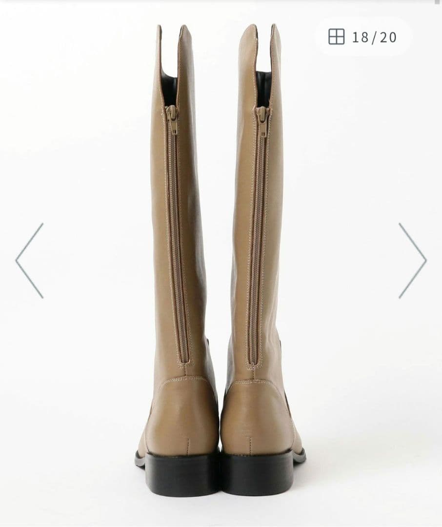 B:MING byBEAMSロングブーツ新品ベージュ