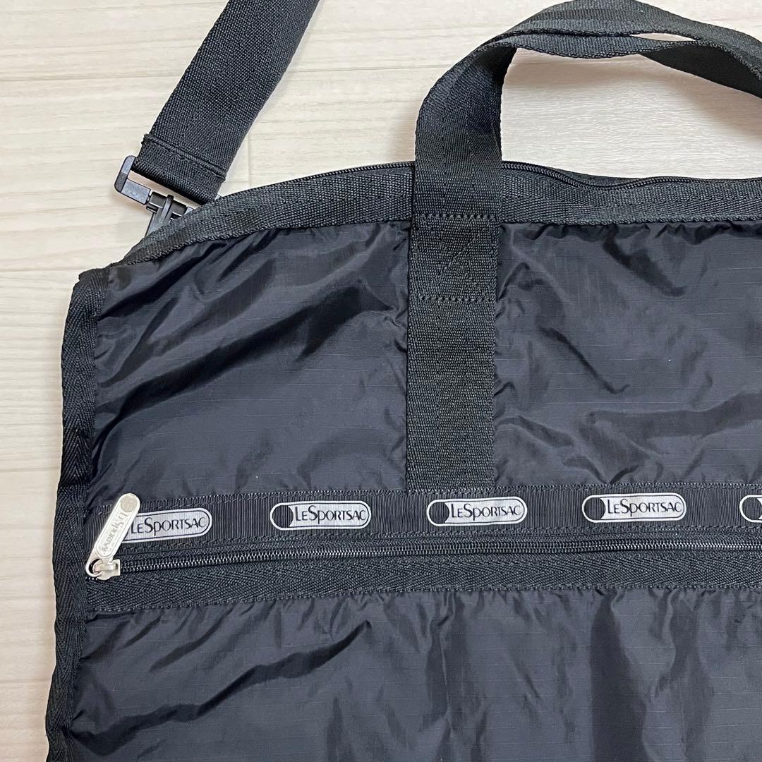 美品　レスポートサック　ショルダーバック　旅行バック　黒　シンプル