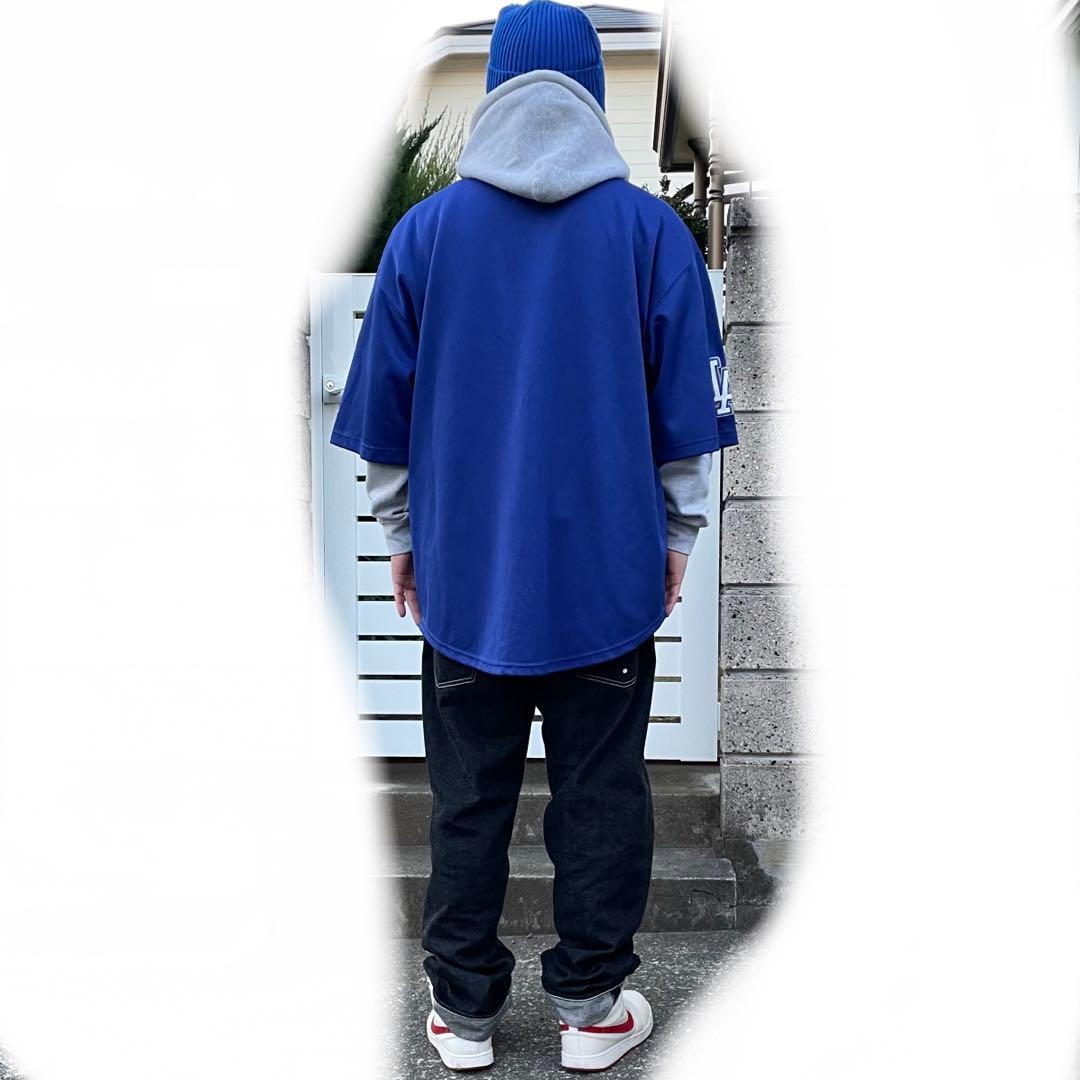Majestic 00s ロサンゼルス ドジャース XXL 古着ゲームシャツ
