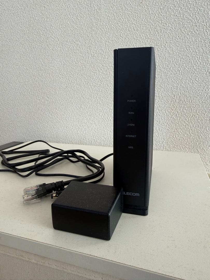 ELECOM 縦型ルーター WPS機能 4ポート