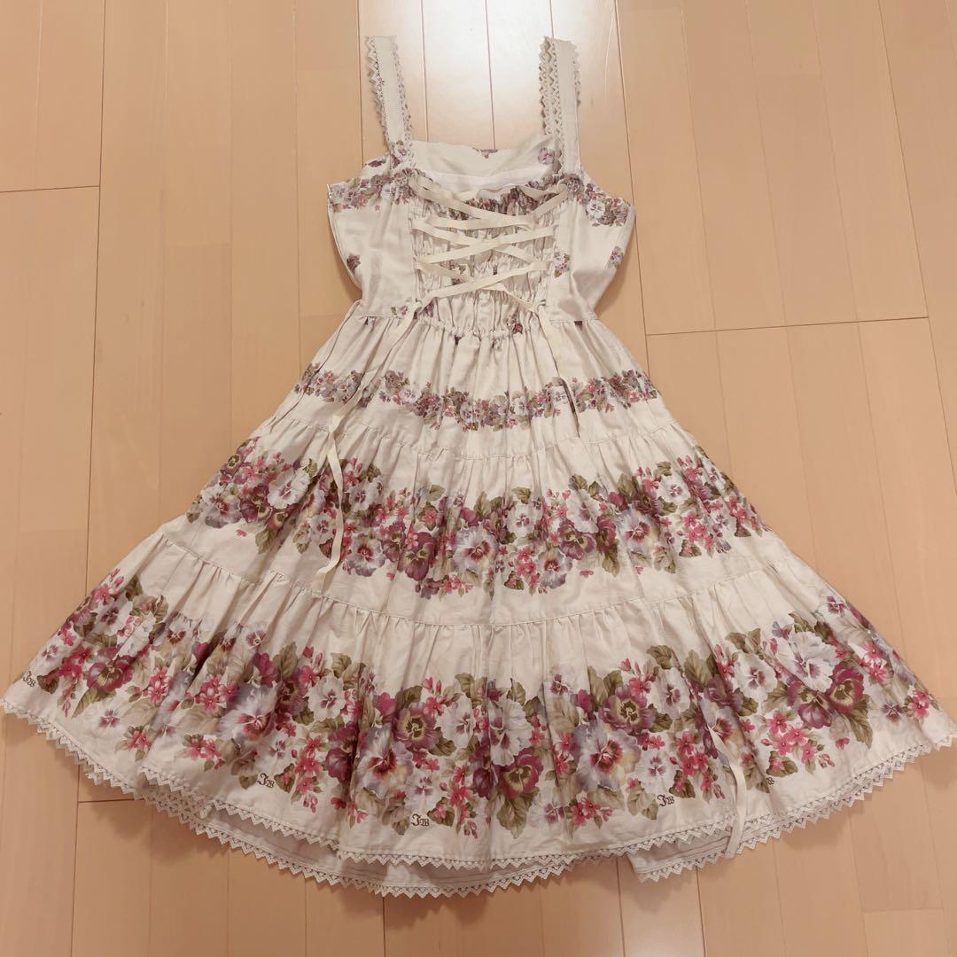 アンティークパンジー　　ジャンパースカート　JSK イノセントワールド