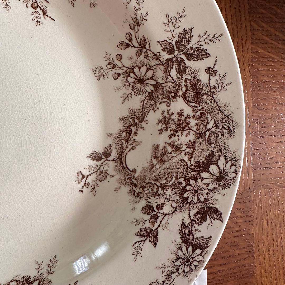 極美品　【A】深皿 ジョワジールロワ　POMPADOUR フランスアンティーク