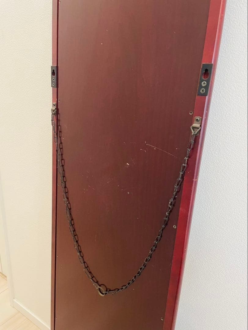 カリモク　 ウォール ミラー 姿見　木製 壁掛け 鏡