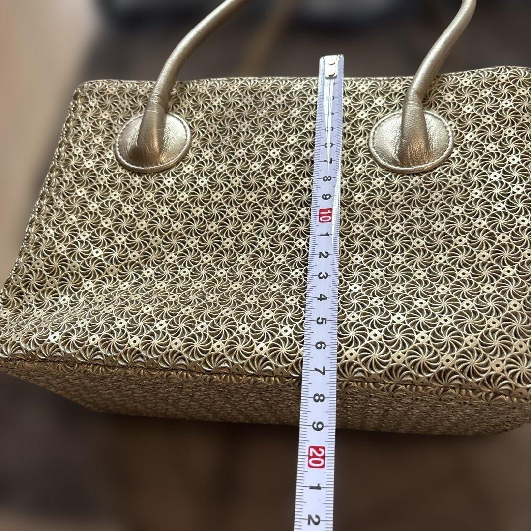 ヒロコハヤシ ジラソーレ ゴールド ミニ ハンドバッグ トート 保存袋付き