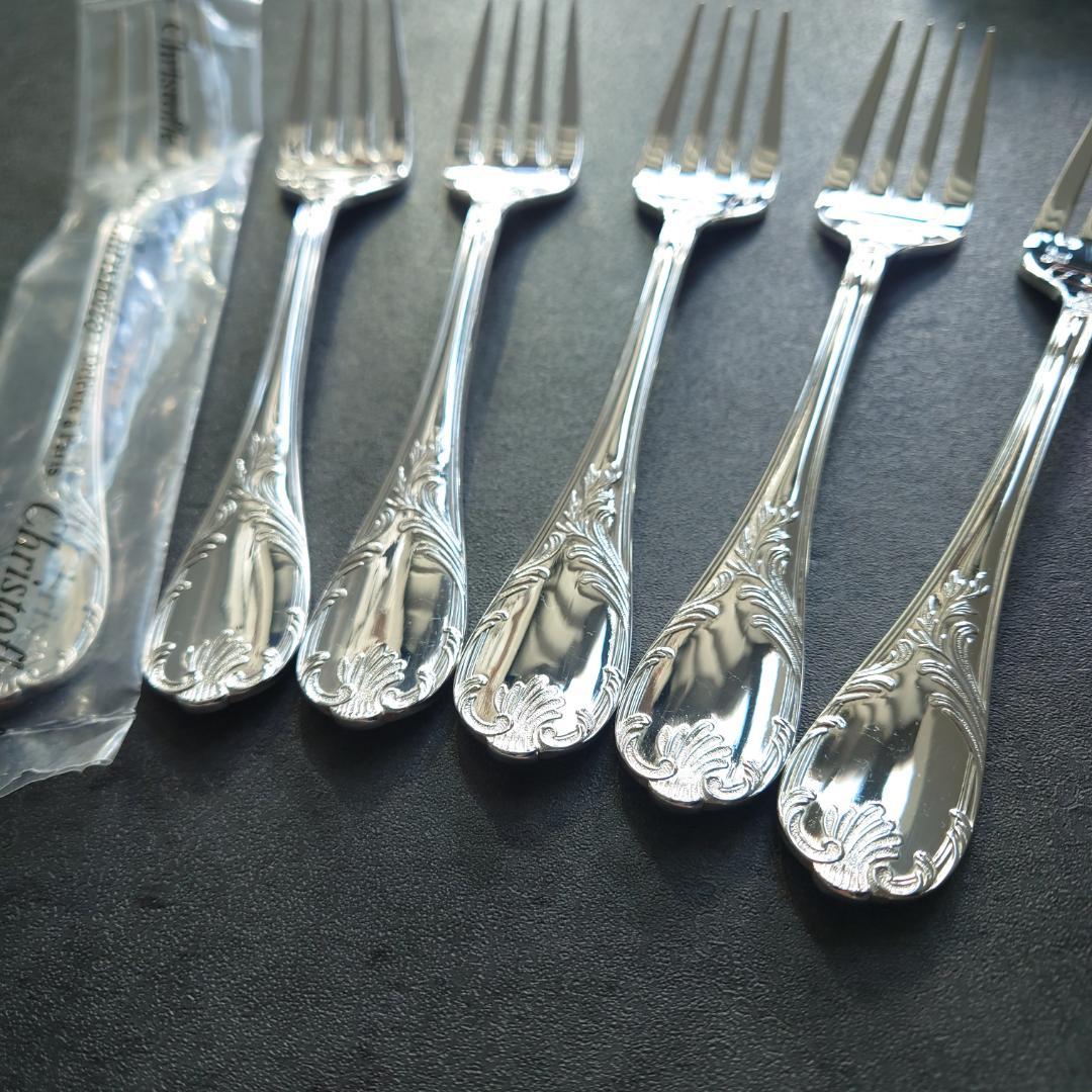 美品 クリストフル マルリー サラダフォーク 未開封含む 6点