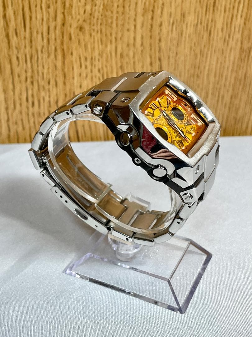 レア★G-SHOCK G-011AD-4BDR シルバー/オレンジ フルメタル