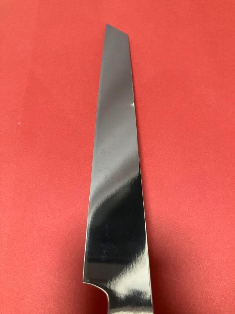 9寸切付け柳刃包丁黒檀黒水牛柄　VG10ダマスカス鋼【鞘付き】