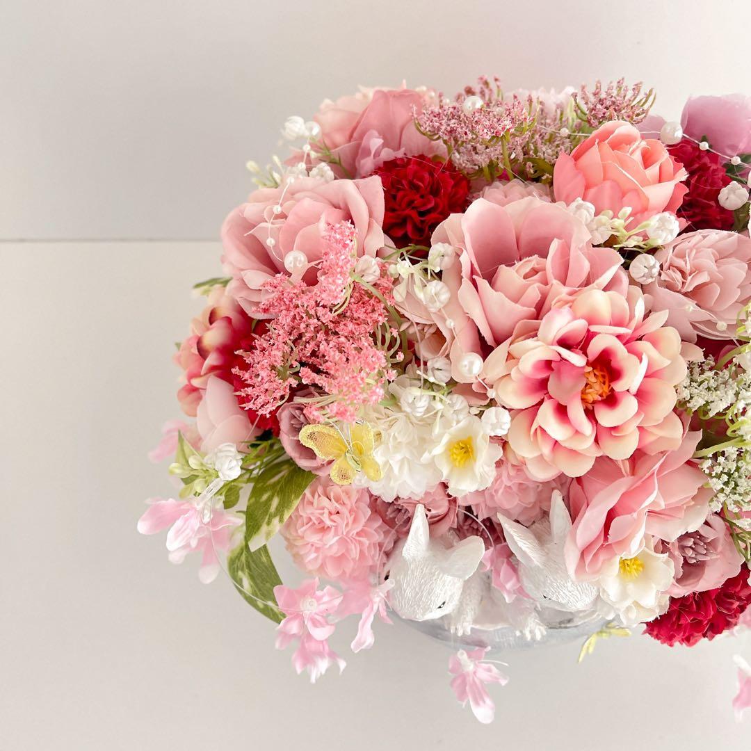 ひな祭り うさぎ のアレンジメント｜春のアニマルシリーズ・メルヘンイースター