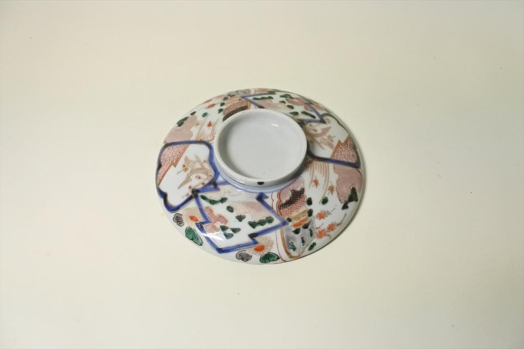 江戸中期～後期　伊万里　色絵　蓋物　骨董品　アンティーク　g