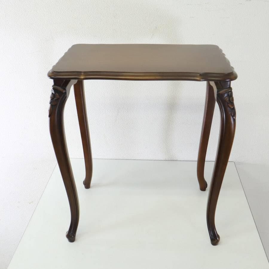 カリモク家具最高峰 ドマーニ ルイ15世 ネストテーブル 中 サイドテーブル